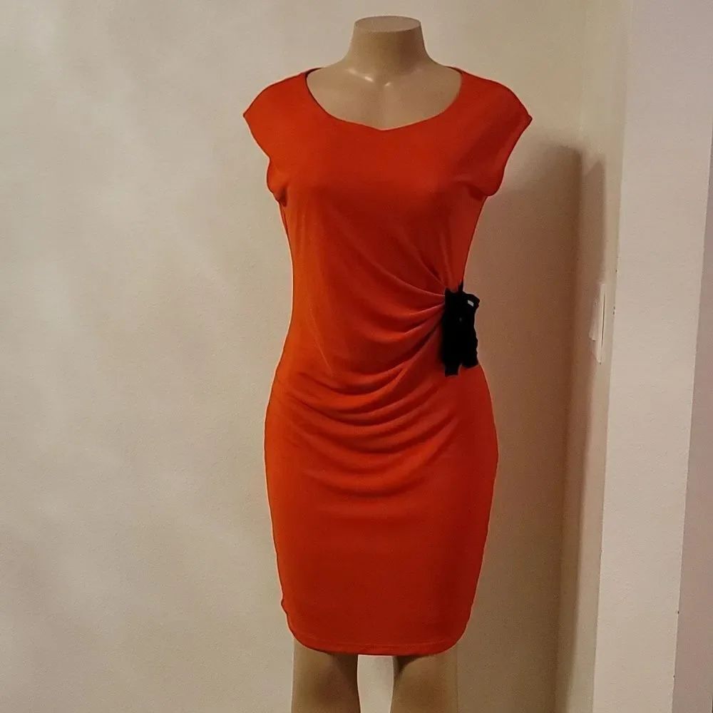 THE LIMITED SLEEVELESS SIDE RUCHED DETAILS WOMEN"S DRESS - Picture 2 of 13
